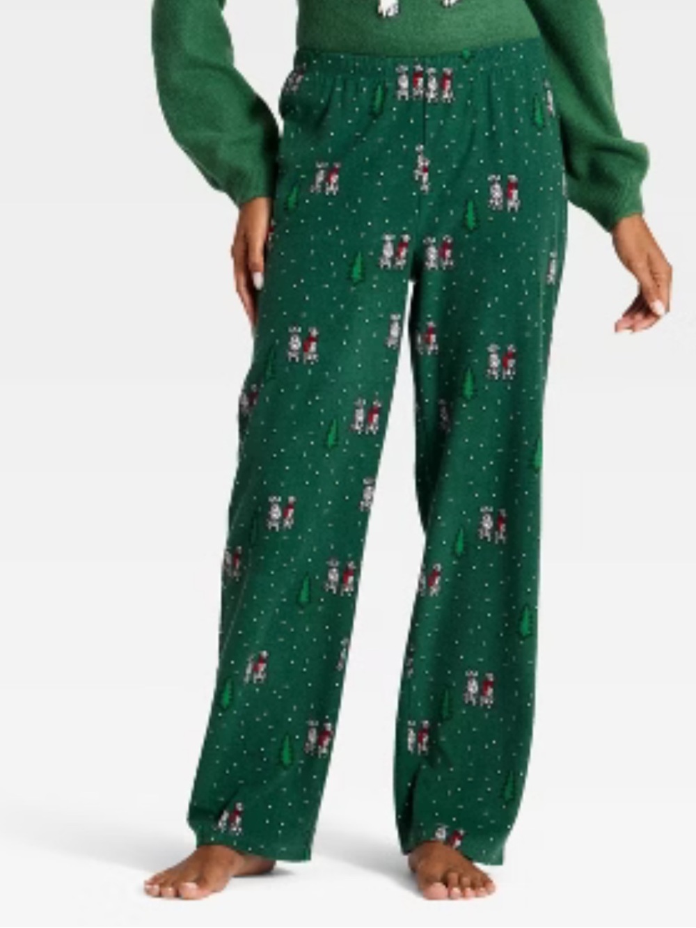 Wondershop Womens Green Dalmatian Dogs Pajama Pants NWT SIZE S